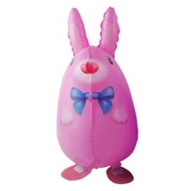 Rabbit Walking Balloons, Easter bunny balloons.