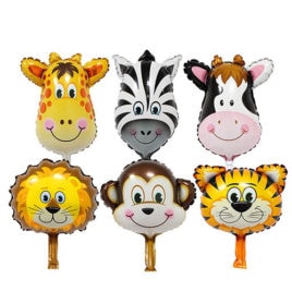 animal balloons, zoo safari animal foil balloons