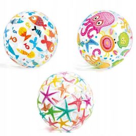 51cm Lively Print Intex Inflatable Beach Ball.