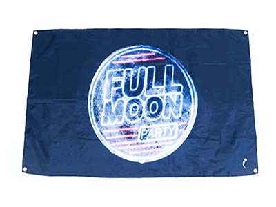 moon flags, full moon flag banner