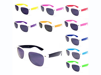 summer sunglasses with coloured arms
