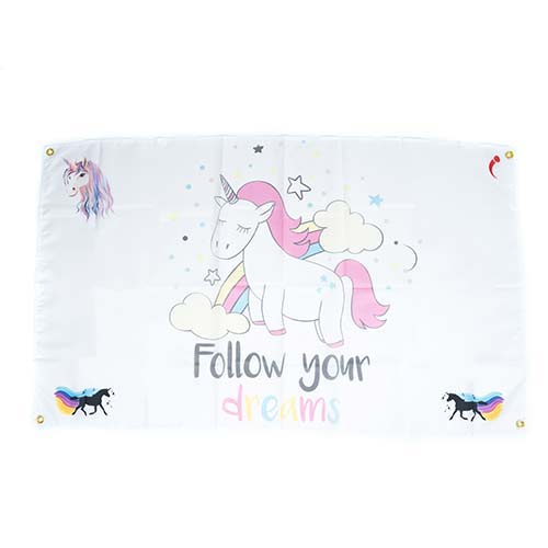 Unicorn Party Themed Flag, Unicorn Party Decorations, unicorn kids party