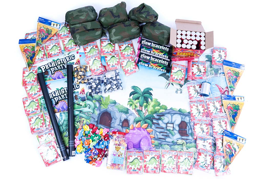 dinosaur party supplies, Jurassic party packs