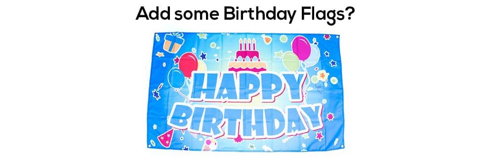 flag for birthday parties