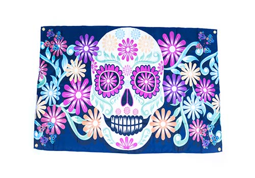 day of the dead banner flag decoration.