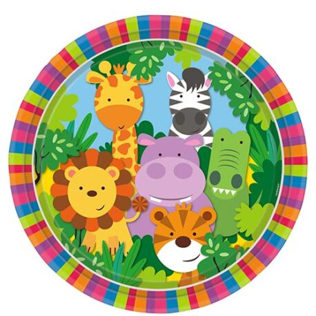 safari jungle plates