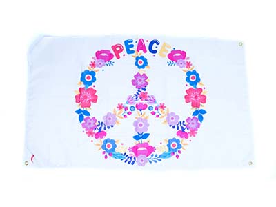 peace flag, peace banner decoration, large peace decorations