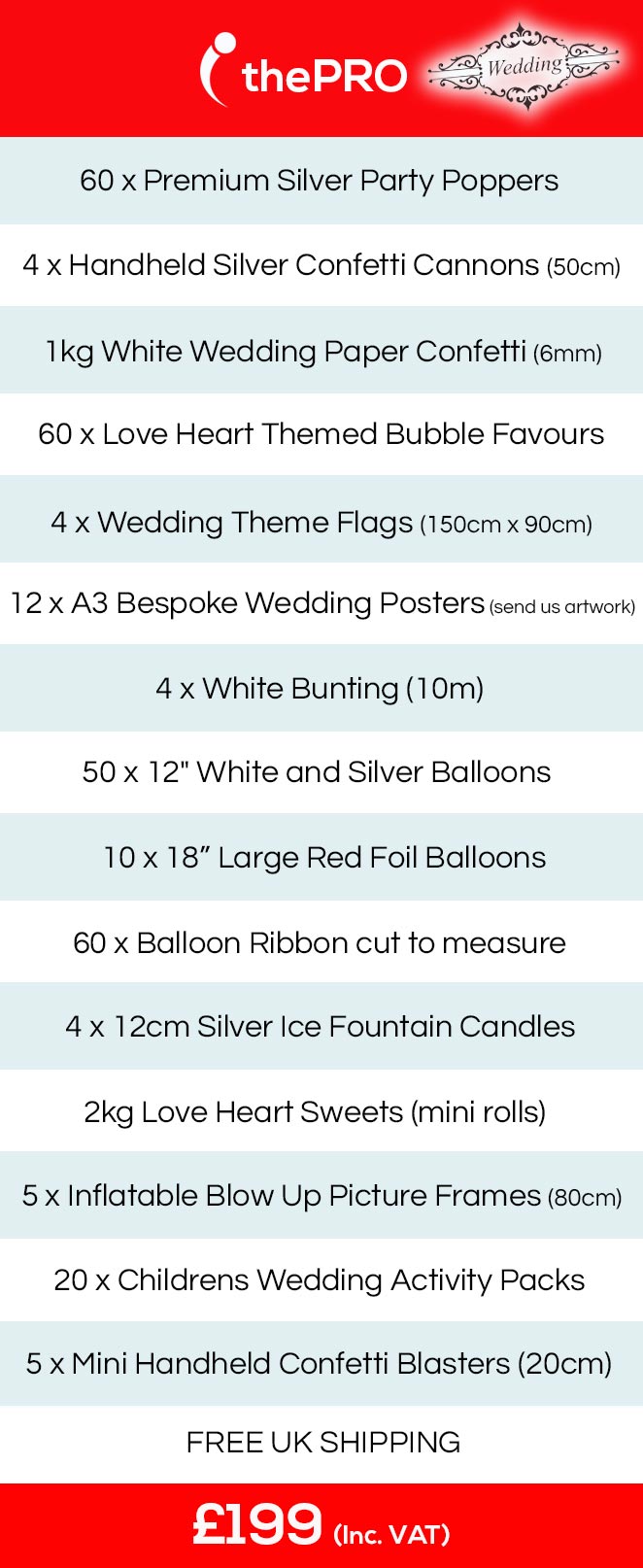 wedding party ideas, wedding party packs