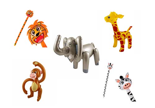 blow up inflatable animals, inflatable safari animals