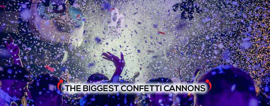 giant large confetti cannons, uks biggest confetti