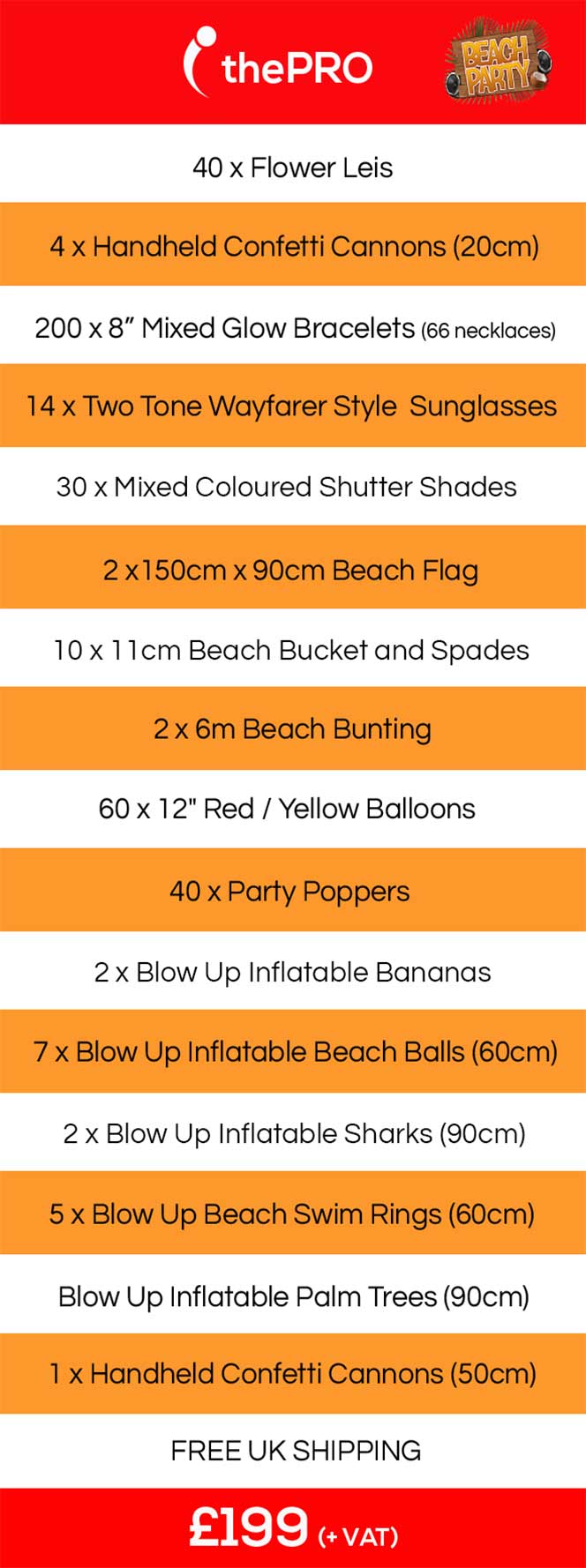 Beach Party, Beach Party in a Box, Beach Event Delivery, event in a box, event care package, event care packages, 