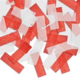 Red and White Confetti 55 x 17